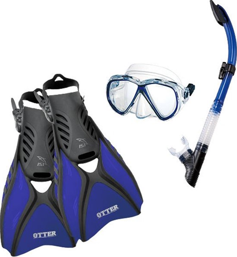 SNORKELSET CF02 BLAUW M (40-44