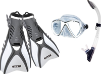 SNORKELSET CF02 WIT L