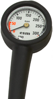 Manometer 400 bar - Miflex slang - Zwart