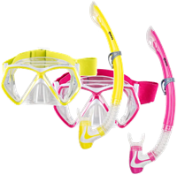 Mares Snorkelset Pirate Neon - Kinderen van 6 tot 10 jaar