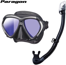 TUSA Paragon met Hyperdry Elite II snorkel - Premium snorkelset - Black