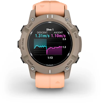 Garmin Descent G2 - Paloma met Shell Pink Band-3