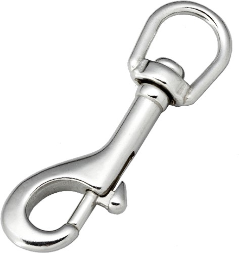 Stainless steel swivel bolt snap