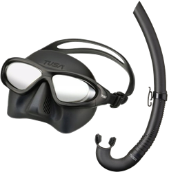 TUSA Lapis Freediving Masker en Snorkel Black
