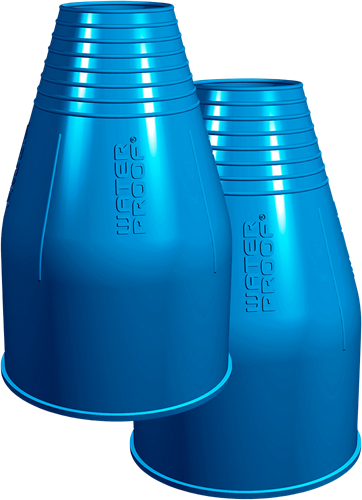 Silicone Wrist Seal Std Blue / pair