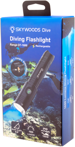 Skywoods Diving D7 1600 Lumen-3