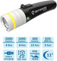 Skywoods Diving D7 Lite 2000 Lumen-3