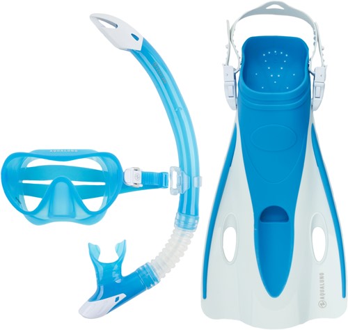Aqualung Nabul - Snorkel - Blauw Wit L/Xl