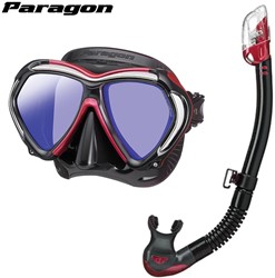 TUSA Paragon met Hyperdry Elite II snorkel - Premium snorkelset - Rose Pink