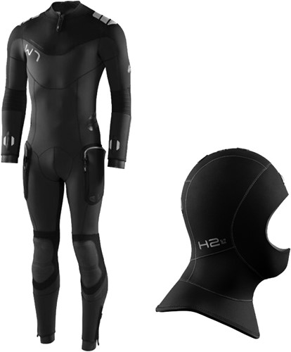 Waterproof W7 met Hood 5/7 mm - Heren